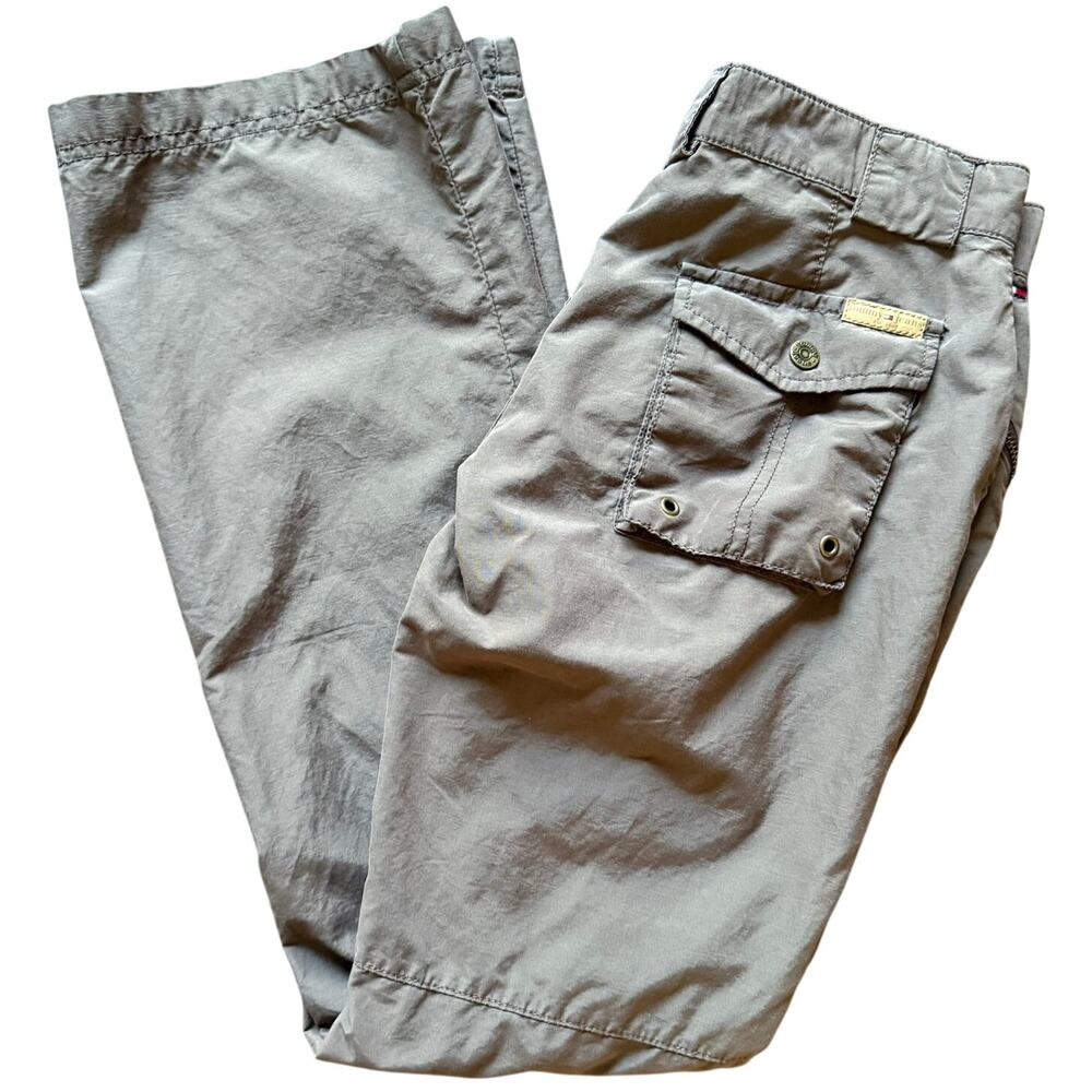 Tommy Jeans Low Rise Cargo Pants Y2K Brown Juniors 1 Bootcut
